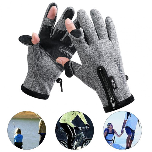 USB Rechargeable Heating Gloves with Bare-Finger Touch 2