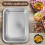 Hotel Pan Rectangular Metal Steamer Pan with Lid 4 Inch Deep 4