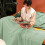 Soft Cactus Fleece Blanket Green Polyester 39.3x31.4 in 4