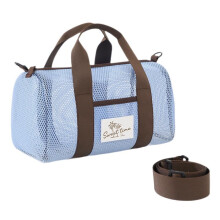 (blue) Beilien Large Capacity Mesh Beach Bag Quick-Dry Tote for Swimming Gym Travel Crossbody Shoulder Bag