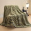 Cozy Polyester Blanket Green 150x200cm 1