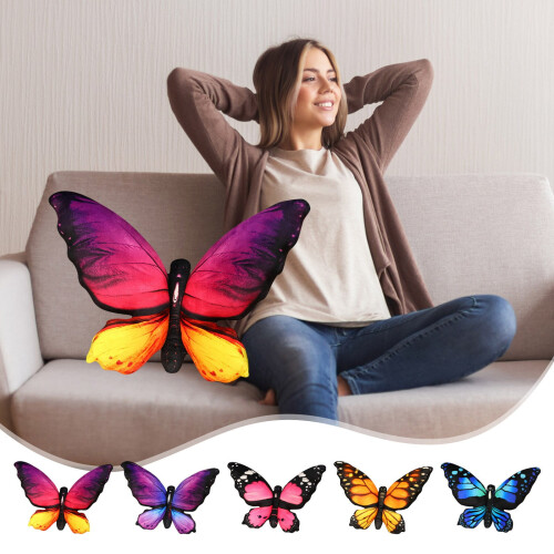Butterfly Decorative Throw Pillow Plush 15.7x19.6 Inch 1