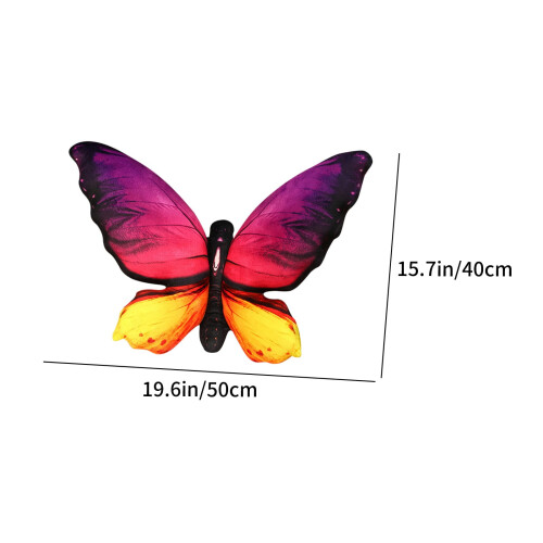 Butterfly Decorative Throw Pillow Plush 15.7x19.6 Inch 2