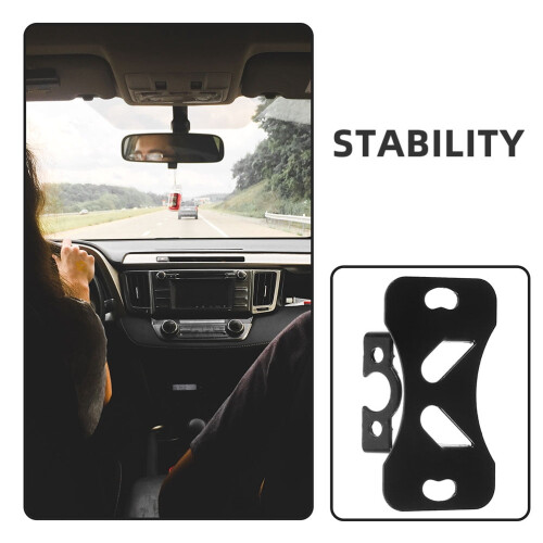 Black Universal Adjustable Backup Camera Bracket Set 5 pcs 2