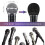 Disposable Microphone Cover Non-Woven Black 200 Pcs 5