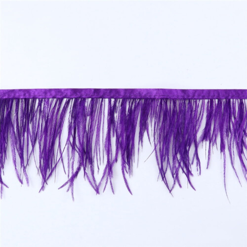 Feather Fringe Trim Natural Fluffy 2M 1