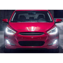 LED Daytime Running Lights DRL for Accent Verna 2012-2017 Front Fog Light Turn Signal Light Accessories