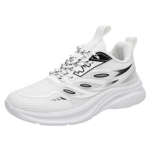 Women's White Slip-On Sneakers Breathable Mesh Size 6-10
