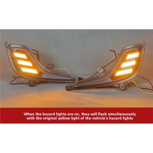 LED Daytime Running Lights DRL for Accent Verna 2012-2017 Front Fog Light Turn Signal Light Accessories