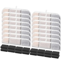 Replacement Filters for Downy Paws 84oz/2.5L Cat Water Fountain 5-Layer Filtration Water Fountain Filter & Sponge