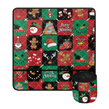 Christmas Buffalo Plaid Sewing Machine Pad Dust Cover with