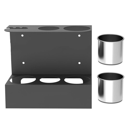 BCLONG Wall Mount Grease Sprayer Holder with Drip Cups