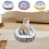 Plush Dog Bed for Small and Medium Dogs Round Soft 1