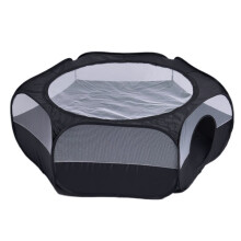 Portable Pet Playpen for Small Animals, Folding Yard Fence with Transparent Design