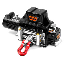 Automatische Simulierte Seilwinde Aus Metall Stahl Draht für 1/10 RC Crawler Auto Axial SCX10 90046 TRX4 D90 Redcat,Schwarz
