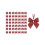 Karymi Mini Christmas Bow Set Gold Red 50 pcs 2