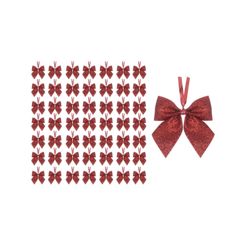 Karymi Mini Christmas Bow Set Gold Red 50 pcs 1