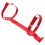 LEORX Fire Extinguisher Holder Bracket Universal Red 5