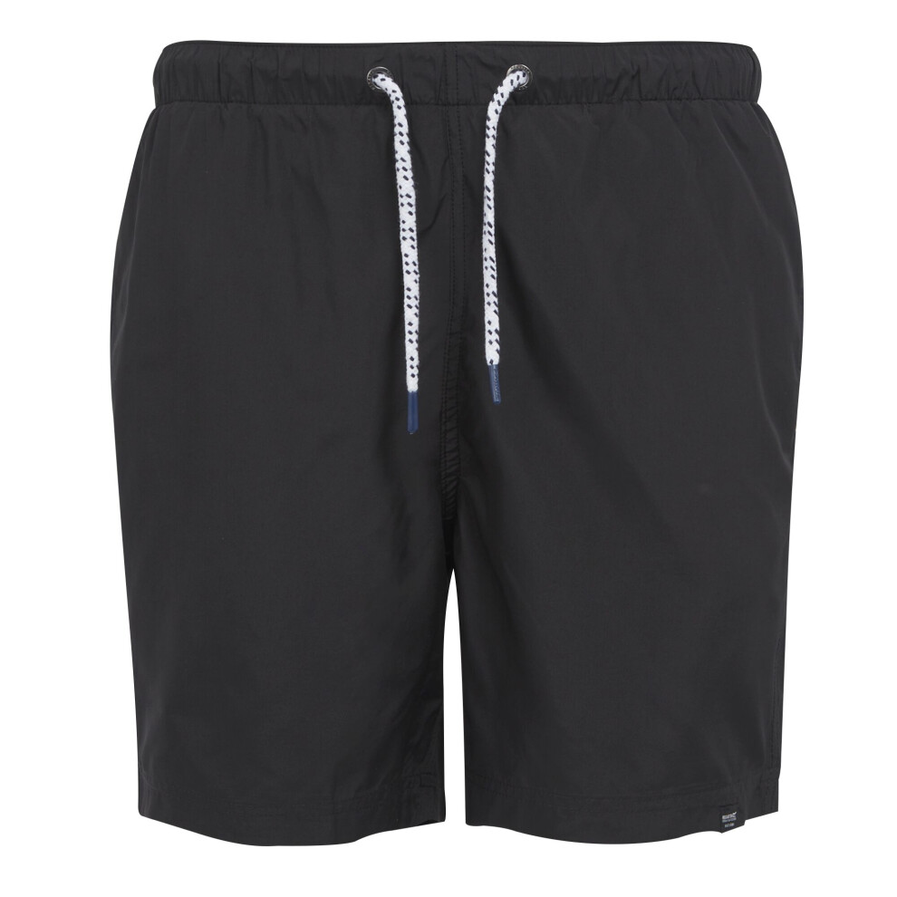 Regatta (L, Black) Mens Mackleyna Swim Shorts