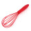 Silicone Manual Egg Beater Red 10.24 inch 1