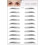 Eyebrow Stickers European Style Water Transfer 12 Sheets 1