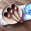 Wooden Spoon Set Eco-Friendly Brown 3pcs 1