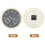 Unbranded Silent Wall Clock Battery Operated Grey 2