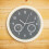 Unbranded silent wall clock battery operated grey 5