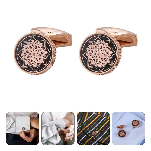 Retro Sewing Buttons Copper 1 Pair