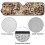 Brown Cheetah Cow Print Windshield Sun Shade for Jeep 6