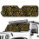 Jeep Wrangler Windshield Sunshade Foldable Gold Cheetah 2
