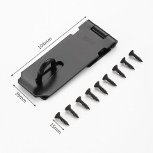 Door Hasp Padlock Latch Stainless Steel 2 pcs