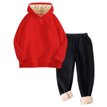 Girls Hoodie and Jogger Tracksuit Red 3-4 Years