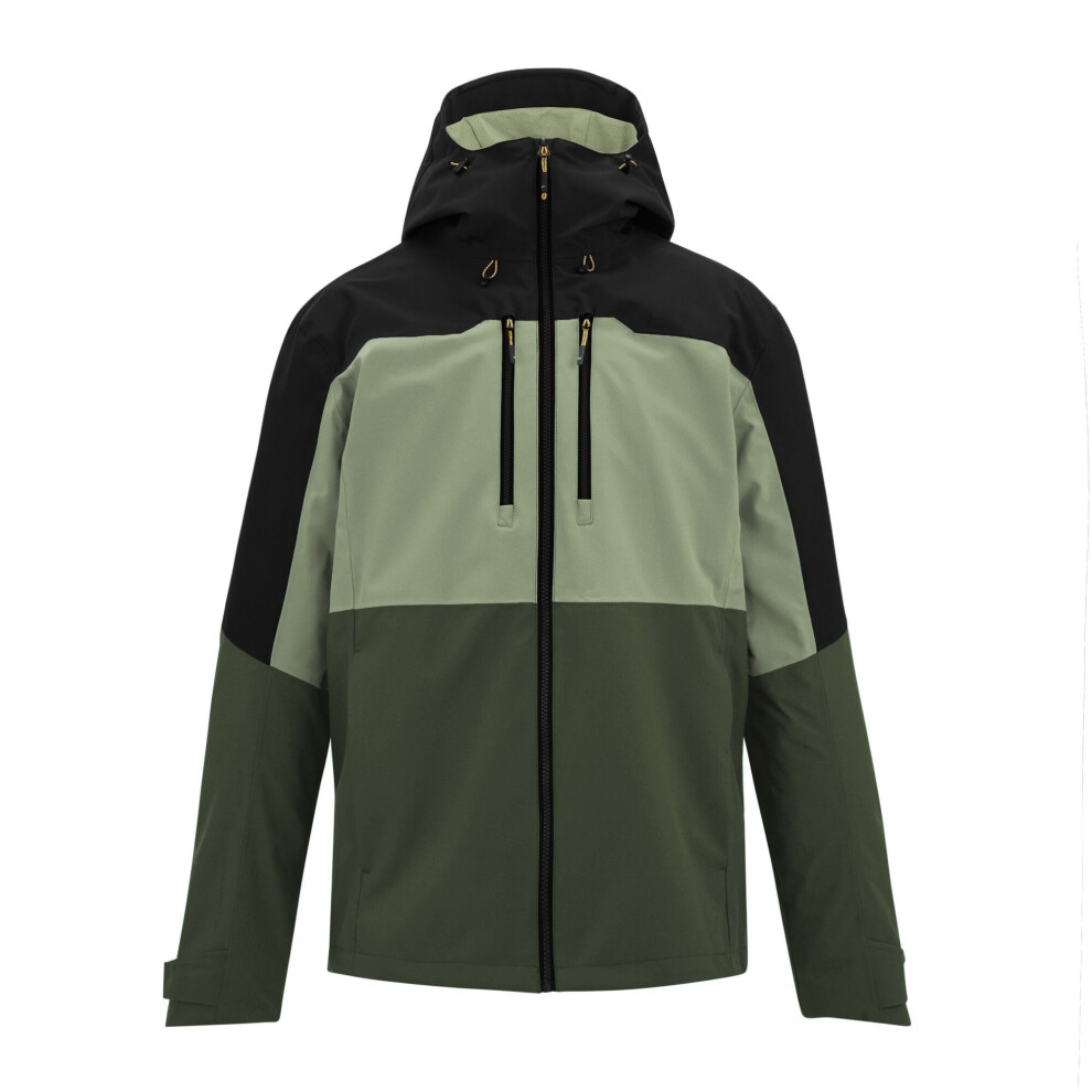 Regatta (L, Sage/Black/Dark Khaki) Mens Maland Ii Waterproof Jacket