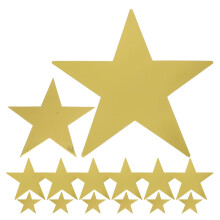 Large Paper Stars Cutouts 20 pcs 11.0 x 11.0 in