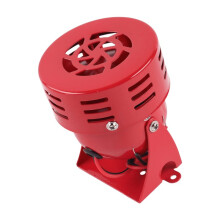 DC12V Red Metal Motor Siren Industrial Alarm Sound Electrical Guard Against Theft 120dB MS-190