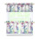 Purple Flower Bird Kitchen Curtains Set 3 pcs 1