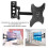 Adjustable Wall Mount Rotated Holder Black 1 Set 1