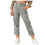 Women's Gray Capri Pants Elastic Waist 11-12 1