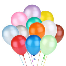 Latex Number Balloon Light Blue 12 pcs