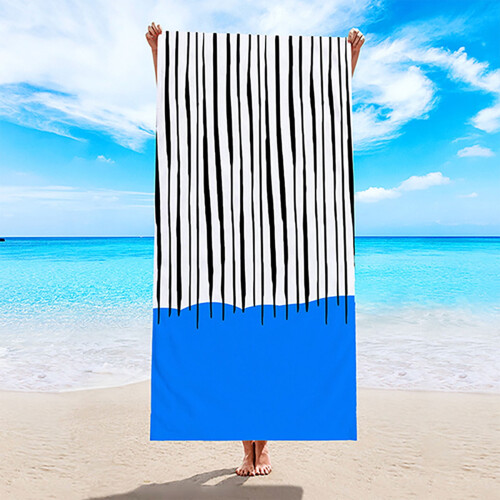Beach Towel Sea Turtle Print Microfiber 30x60 Inch