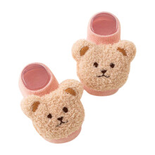 Baby Socks Cotton Warm Non-Skid Slipper Socks Pink Size S