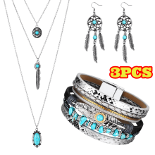 Western Jewelry Set for Women Bohemian 3-Piece