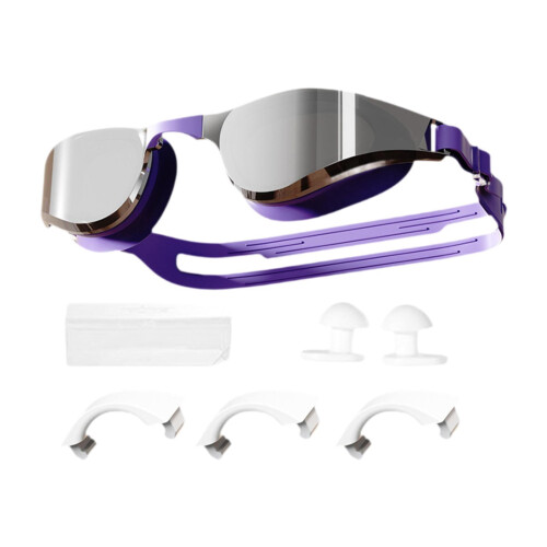 Swimming Goggles with Detachable Nose Bridge Violet 1