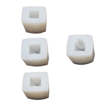 Snow House Candle Mold Set Silicone White 4 Pieces