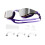 Swimming Goggles with Detachable Nose Bridge Violet 3