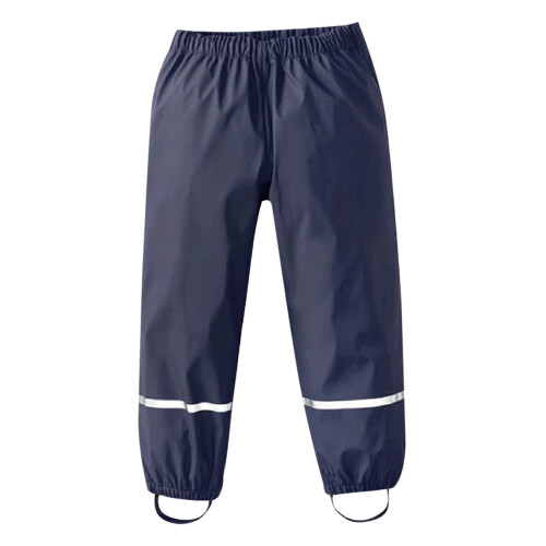 Kids Rain Pants Waterproof Full-Length Lightweight