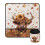 Sunflower Highland Cow Sewing Machine Dust Cover 1 Pack 1