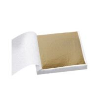 Champagne Gold Leaf Foil Sheets 3.15x3.35 in 100 pcs