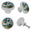 Hot Air Balloons Crystal Glass Cabinet Knobs 4 PCS 6